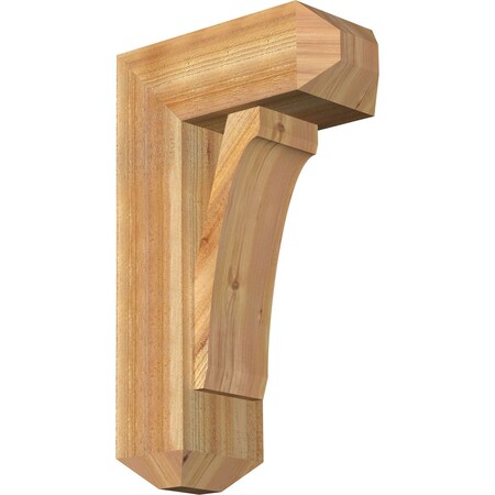 Legacy Craftsman Rough Sawn Bracket W/ Offset Brace, Western Red Cedar, 8W X 18D X 30H